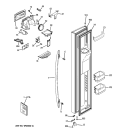 Part Location Diagram of WR17X12889 GE PADDLE Assembly