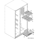 FREEZER SHELVES Diagram and Parts List for PSHS6MGZBESS  General Electric Refrigerator
