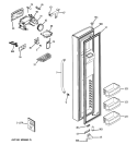 FREEZER DOOR Diagram and Parts List for PSHS9PGZBCSS  General Electric Refrigerator