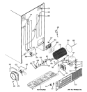 SEALED SYSTEM & MOTHER BOARD Diagram and Parts List for PSHS9PGZBCSS  General Electric Refrigerator