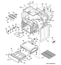 BODY PARTS Diagram and Parts List for JBP23SR1SS  General Electric Range