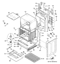 LOWER OVEN Diagram and Parts List for PB970TP2WW  General Electric Range