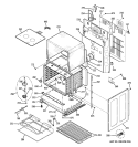 LOWER OVEN Diagram and Parts List for PB970SP6SS  General Electric Range