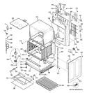 LOWER OVEN Diagram and Parts List for PB979SP2SS  General Electric Range