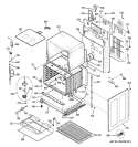 LOWER OVEN Diagram and Parts List for PB979SP6SS  General Electric Range