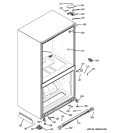 CASE PARTS Diagram and Parts List for PDSE5NBYADSS  General Electric Refrigerator