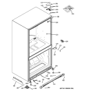 CASE PARTS Diagram and Parts List for PDSE5NBYADWW  General Electric Refrigerator
