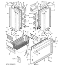 DOORS Diagram and Parts List for PFIE1NFYAAKB  General Electric Refrigerator