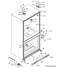 CASE PARTS Diagram and Parts List for PFSA5NJZADSS  General Electric Refrigerator