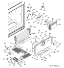 FREEZER SECTION Diagram and Parts List for PGCS1PJZASS  General Electric Refrigerator