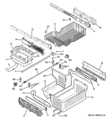 FREEZER SHELVES Diagram and Parts List for PGSS5PJZASS  General Electric Refrigerator