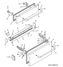 FREEZER DOORS Diagram and Parts List for ZFGP21HZASS  General Electric Refrigerator