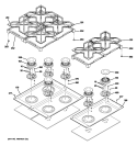 COOKTOP Diagram and Parts List for ZDP486NRP3SS  General Electric Range