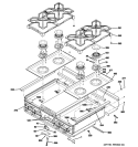 COOKTOP Diagram and Parts List for ZGU364LDP4SS  General Electric Cooktop