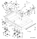 GAS & BURNER PARTS Diagram and Parts List for ZDP364LRP1SS  General Electric Range