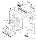 BODY PARTS Diagram and Parts List for ZDP304LP2SS  General Electric Range