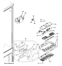 FRESH FOOD SECTION Diagram and Parts List for PDCS1NCZARSS  General Electric Refrigerator
