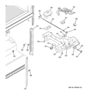 FRESH FOOD SECTION Diagram and Parts List for HTS22GBPBRWW  Hotpoint Refrigerator