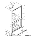 CASE PARTS Diagram and Parts List for PDCS1NCZALSS  General Electric Refrigerator