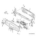 CONTROL PANEL Diagram and Parts List for PB900TP2WW  General Electric Range