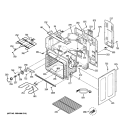 BODY PARTS Diagram and Parts List for PCB900SP2SS  General Electric Range
