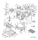 BODY PARTS Diagram and Parts List for PCB909DP3BB  General Electric Range