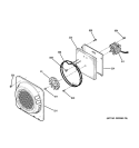 CONVECTION FAN Diagram and Parts List for PCB969DP3WW  General Electric Range