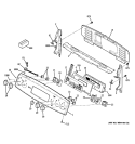 CONTROL PANEL Diagram and Parts List for PCB909SP2SS  General Electric Range