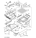 EVAPORATOR, ICE CUTTER GRID & WATER PARTS Diagram and Parts List for ZDIS150WSSD  General Electric Ice Maker