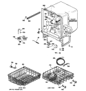 BODY PARTS Diagram and Parts List for GSD2100R00BB  General Electric Dishwasher