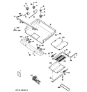 GAS & BURNER PARTS Diagram and Parts List for JGB3000ER3BB  General Electric Range