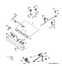 GAS & BURNER PARTS Diagram and Parts List for JGBS80DEM5BB  General Electric Range
