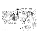 TUB & MOTOR Diagram and Parts List for GFWS3500L0WW  General Electric Washer