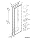 FRESH FOOD DOOR Diagram and Parts List for GSS25QGTACC  General Electric Refrigerator