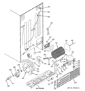 SEALED SYSTEM & MOTHER BOARD Diagram and Parts List for GSS25QGTACC  General Electric Refrigerator