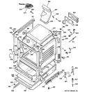 BODY PARTS Diagram and Parts List for JGB281DER3BB  General Electric Range
