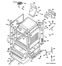 BODY PARTS Diagram and Parts List for JGB281SER3SS  General Electric Range