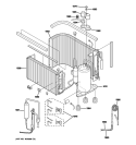 SEALED SYSTEM & COMPONENTS Diagram and Parts List for AJCQ09DCDW1  General Electric Air Conditioner