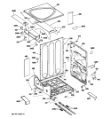 CABINET Diagram and Parts List for DPVH890GJ1MV  General Electric Dryer