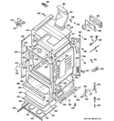 BODY PARTS Diagram and Parts List for JGB908SEL1SS  General Electric Range