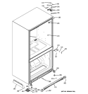 CASE PARTS Diagram and Parts List for PDCS1NCZBRSS  General Electric Refrigerator