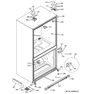 CASE PARTS Diagram and Parts List for PFCF1NFZBWW  General Electric Refrigerator