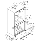 CASE PARTS Diagram and Parts List for PFCS1PJZBSS  General Electric Refrigerator