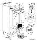 CABINET PARTS 1 Diagram and Parts List for ZIFP360NXARH  General Electric Freezer