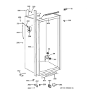 CABINET PARTS 2 Diagram and Parts List for ZIFS360NXALH  General Electric Freezer