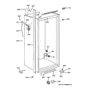 CABINET PARTS 2 Diagram and Parts List for ZIFS360NXARH  General Electric Freezer