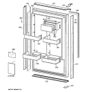 DOOR Diagram and Parts List for ZIR360NXALH  General Electric Refrigerator