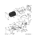 UNIT PARTS Diagram and Parts List for ZIRS360NXALH  General Electric Refrigerator