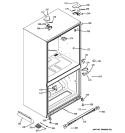 CASE PARTS Diagram and Parts List for PFCA1NJZBDSS  General Electric Refrigerator
