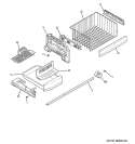 FREEZER SHELVES Diagram and Parts List for PFCE1NJZADSS  General Electric Refrigerator